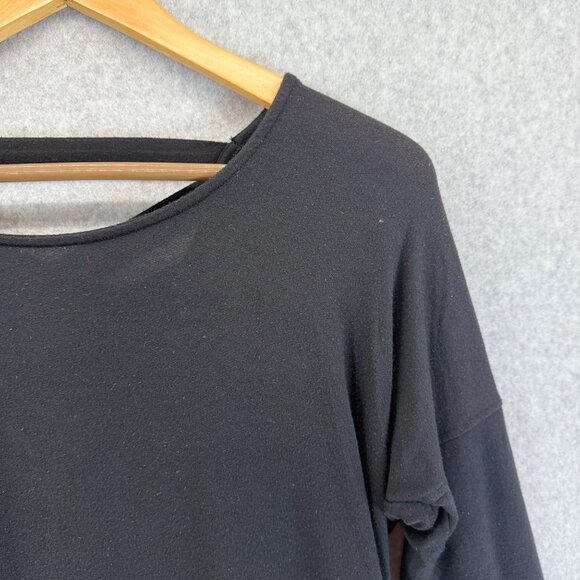 Athleta Womens Black Cross Back Sweater Long Sleeve‎ Shirt Modal Blend Size XXS - Picture 6 of 15